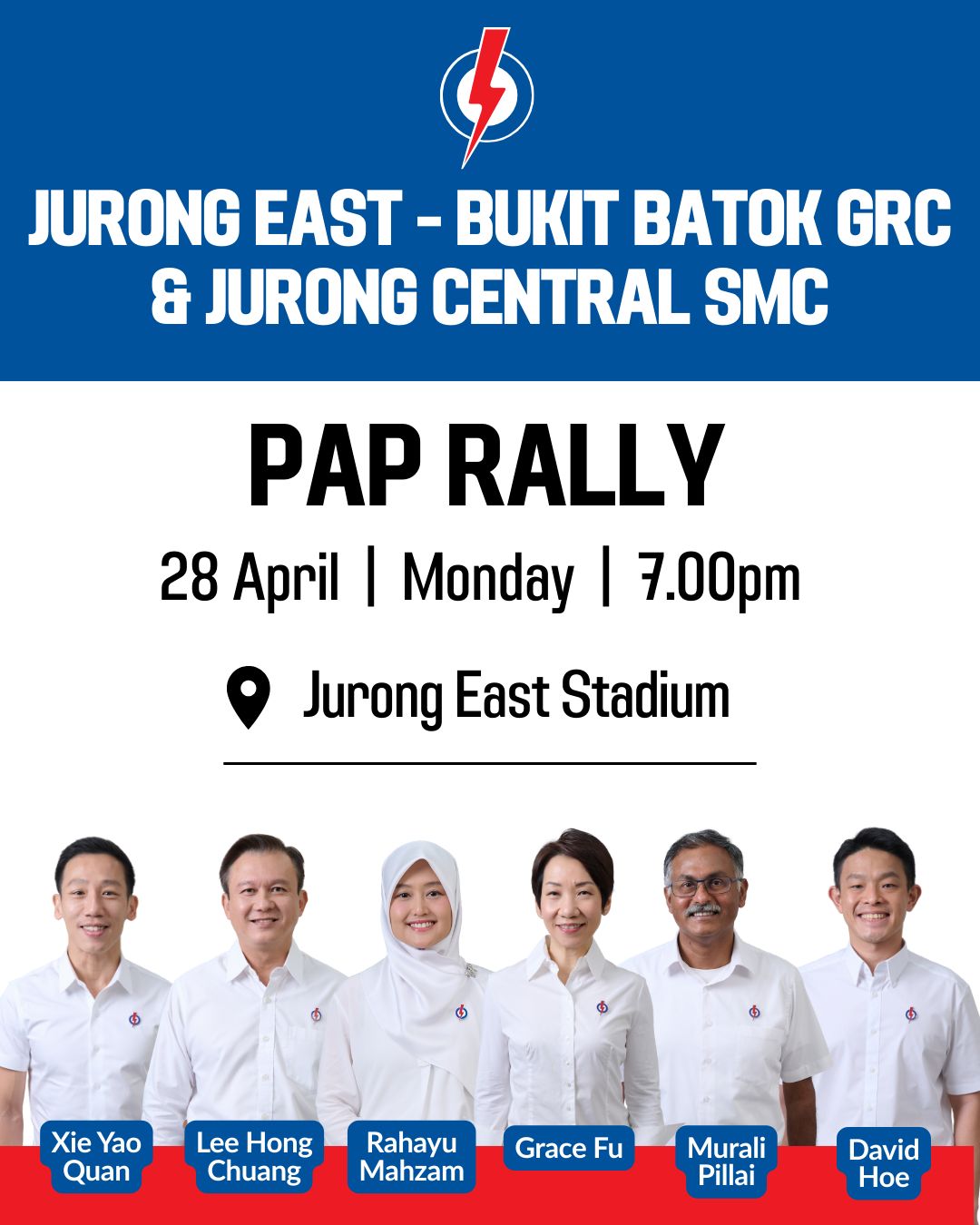 PAP Rally - Jurong East–Bukit Batok GRC & Jurong Central SMC